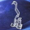 Valance Clips 12pcs 2.5" Clear Plastic Hidden Retainer Holder tallation Bracket for 2inch Horizontal Wood and Faux Wood Blinds with a 2-1/2" (64mm)