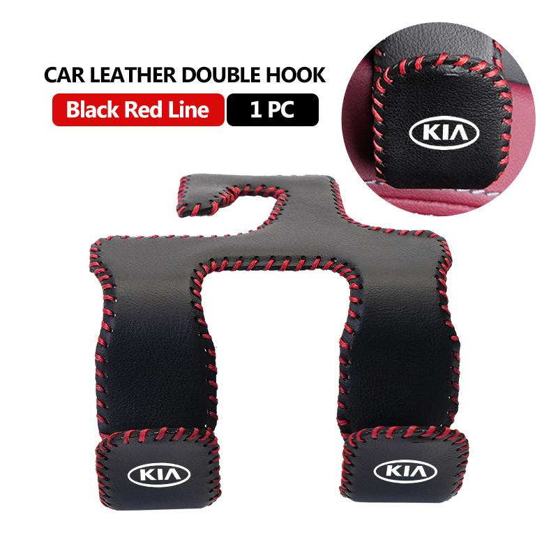 HFVY8 For KIA Car Rear Seat Hanging Holder Double Head Hooks Seats Hanger Hook Accessories K5 K2 Rio Optima Sportage Venga Sorento
