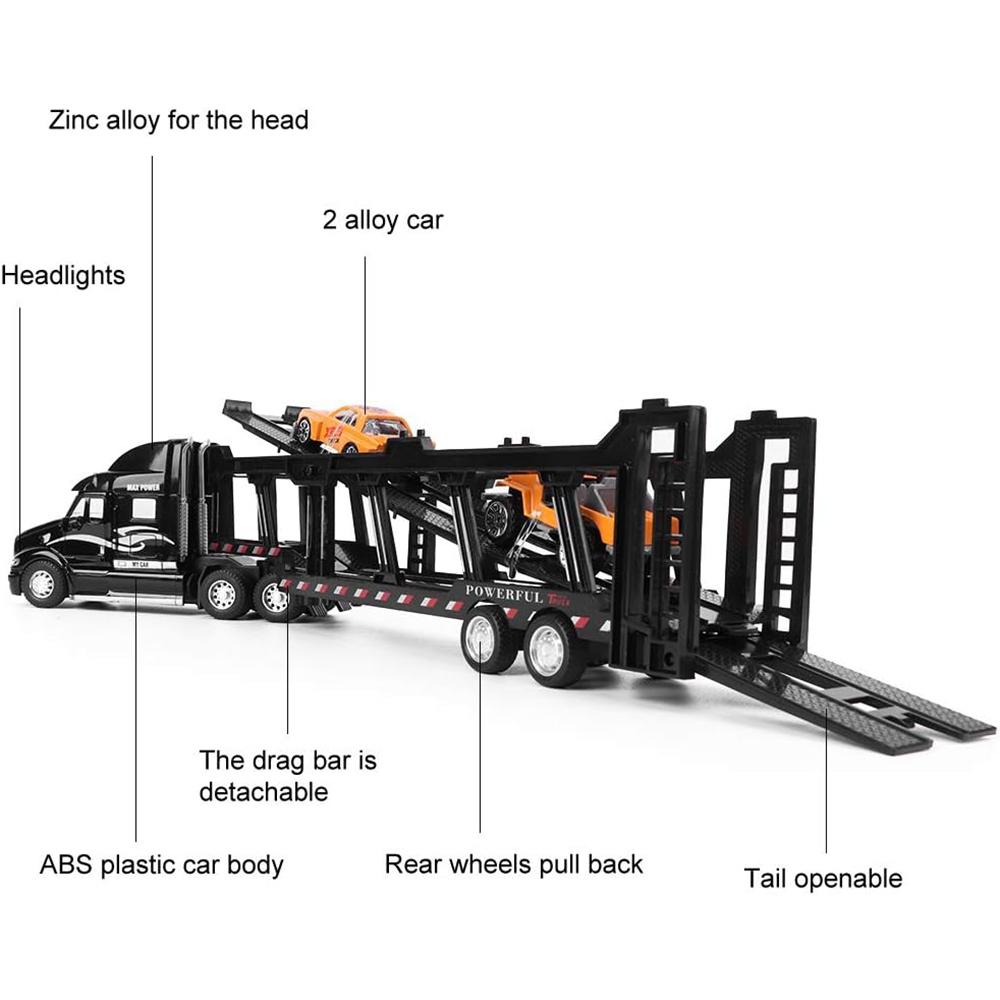 1/48 Имитация транспортного средства литья под давлением, модель легкосплавного грузовика со световым звуковым эффектом, игрушечный автомобиль