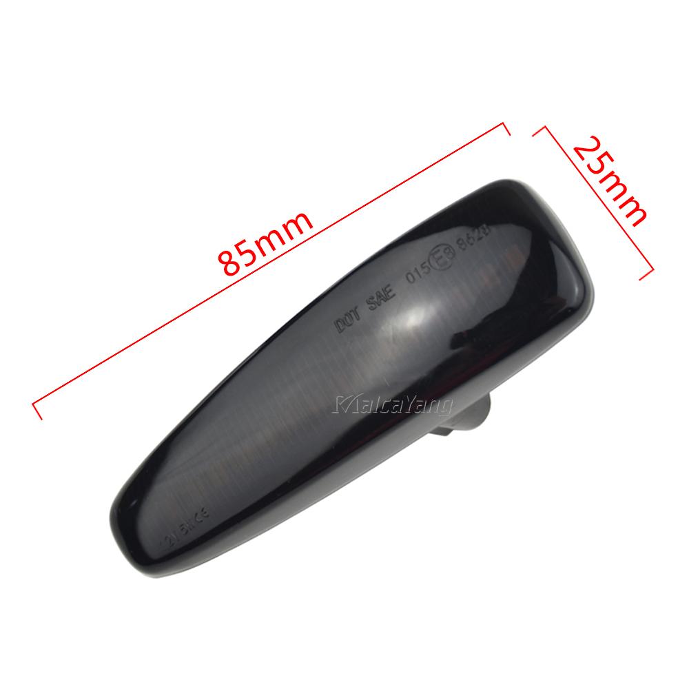 2X динамический светодиодный указатель поворота, боковой габаритный мигающий фонарь для Mitsubishi Lancer Evolution Evo X Outlander Sport RVR ASX Mirage