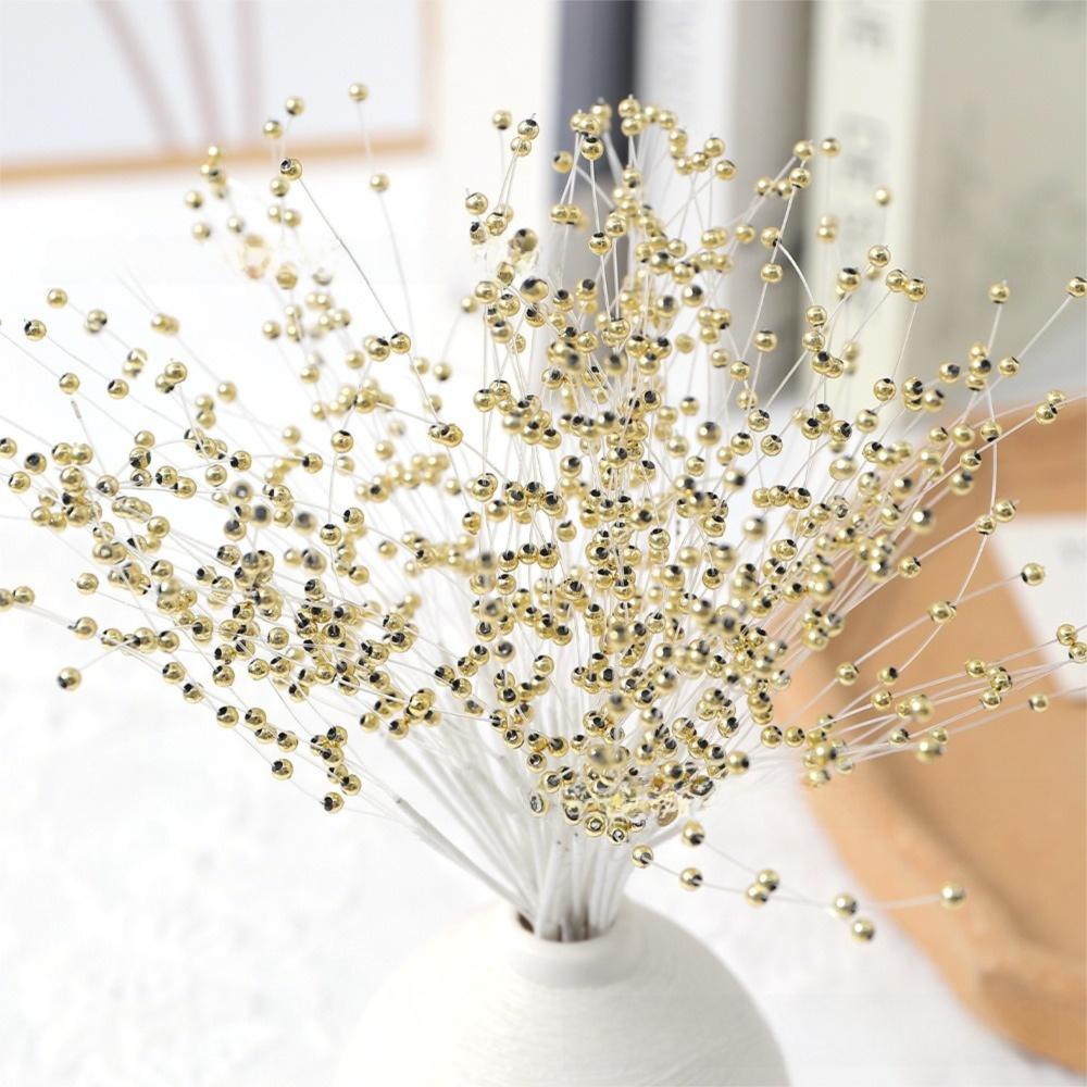 Plastic Artificial Pearl String Bouquet DIY Crafts Supplies Artificial Flowers Home Decoration