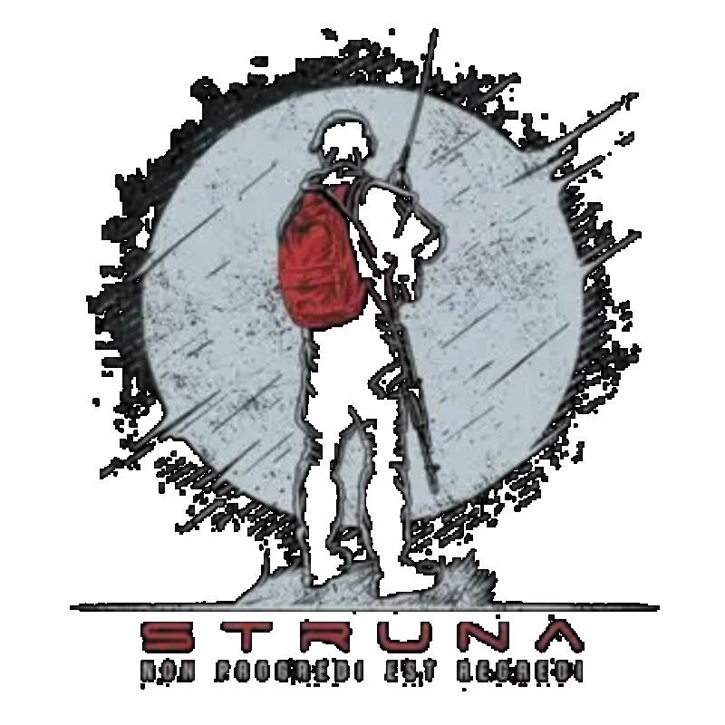 Футболка оверсайз черная с графическим принтом Struna с дизайном солдата и луны для повседневного уличного стиля