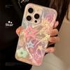 Applicable To Apple 15 Feather Yarn Iphone13 Gradient Colored Stars 16 Korean 14 Promax Mobile Phone Case 11