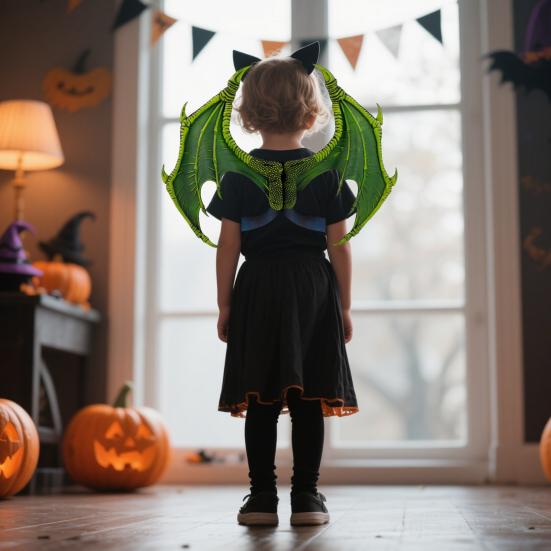 Косплей Крылья Дракона Хэллоуин Украшение с Эластичными Ремнями Легко Носить Костюм Крылья Дракона Товары для Вечеринки