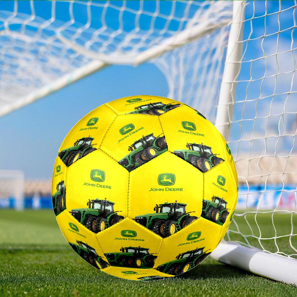 John Deere Logo Design Size 5 Soccer Ball, Suitable for Training and Matches, High-Elasticity, Wear-Resistant Material Gift for Fan