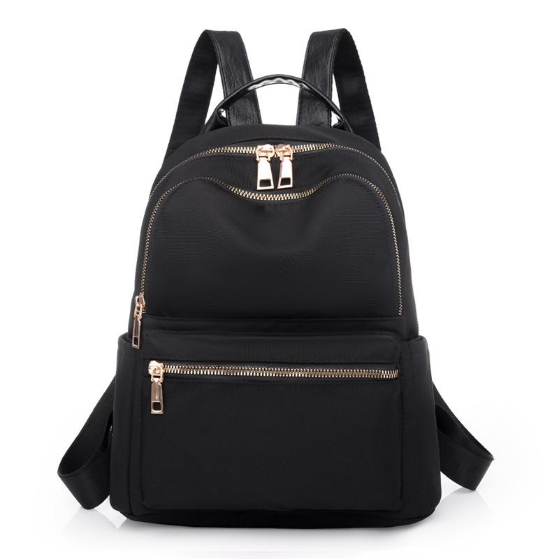 Рюкзак большой емкости для женщин, модный простой корейский вариант нейлонового школьного рюкзака для учащихся средней школы, повседневный женский рюкзак из ткани Оксфорд