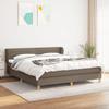 3126897 vidaXL Divan Bed with Mattress Taupe 160x200 Cm Fabric
