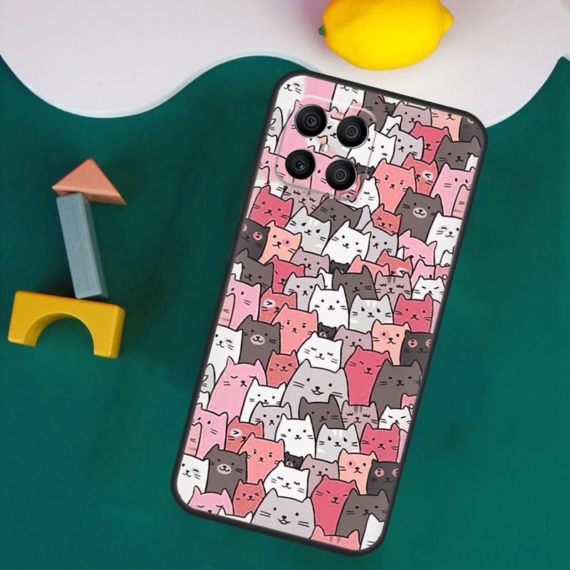 Милый Чехол С Рисунком Кота Котенка Для Honor 200 Pro 50 70 90 X9a X8a X8 X9 X8b X9c X9b Honor Magic 7 Lite 5 6 Pro Чехол