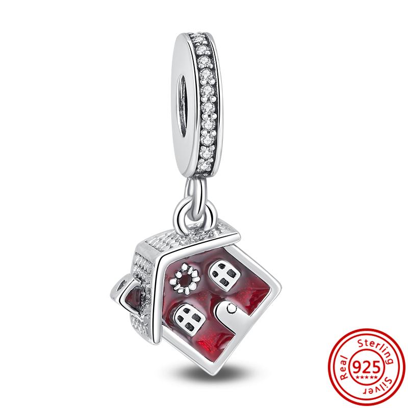 Новый S925 Серебряный Ручная Роспись Красный Циркон Арбуз ЭКГ Бусины Подходит Оригинальный Браслет Браслеты Женщины DIY Ювелирные Изделия
