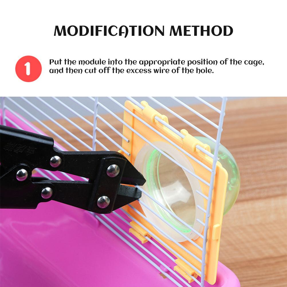 Hamster Tubes Set Transparent Hamster Cage Toys DIY  Connection Tunnel Track Rat Toy