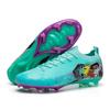 Men Women Soccer Cleats Grass Field Training Match Rubber Sole Breathable Mesh Upper High Top