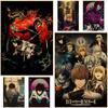 Classic Anime Death Note Poster Mural Retro Kraft Paper Prints Wall Sticker Bar Room Decoration Painting Home Decor Picture