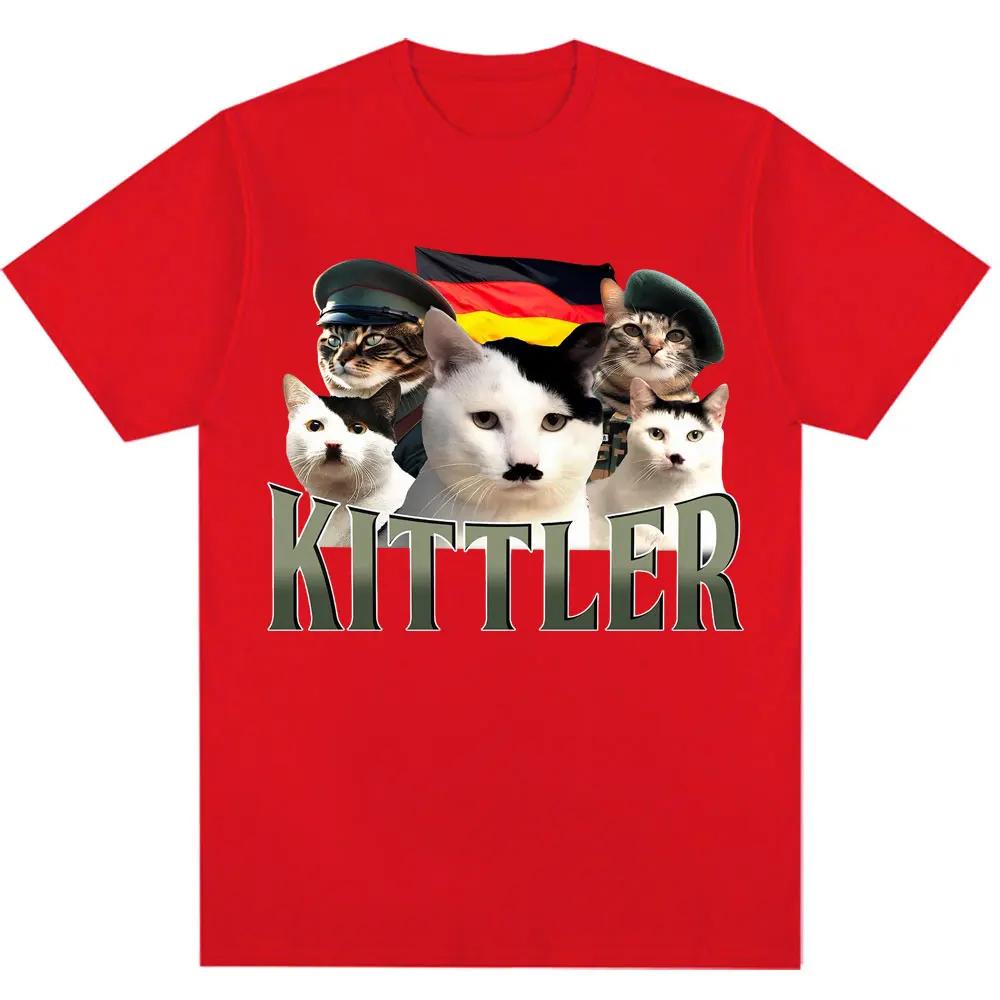Fuuny Kittler Hilarious Cat Meme T Shirts Women Cute Fashion O-Neck T-shirts Breathable T Shirt Streetwear Women Clothes