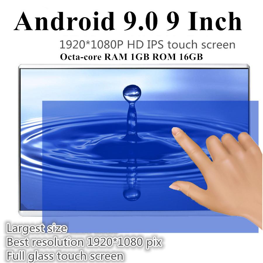 Пара 9-дюймовых HD 1080P Android 9.0 ОЗУ 1 ГБ ПЗУ 16 ГБ Восьмиядерный 1,5 ГГц AV Аудио Вход Mirror Link OBD TPMS FM Мониторы на подголовниках для задних сидений Сенсорный экран
