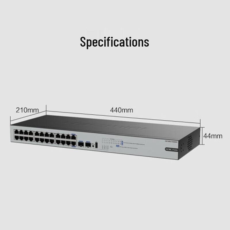 H3C S1226FX 24-Port Gigabit Enterprise Switch with 2 10G Uplinks