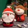 Ornaments Plush Pillow Christmas Elk Plush Toy Deer Plush Doll Animal Doll Santa Claus Stuffed Toy