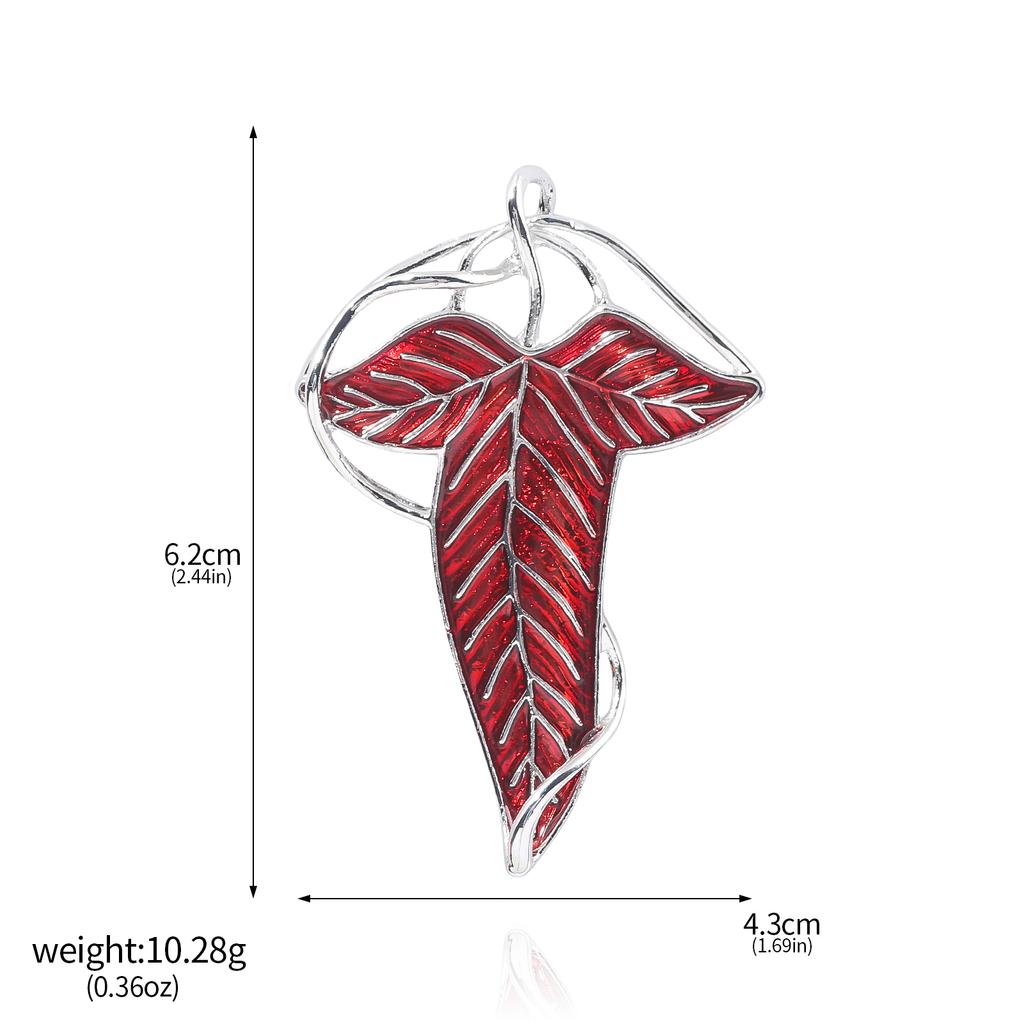 Властелин колец Зеленые листья Лориена Брошь-булавка Эльфийский король Толкин Галадриэль Леголас Арагорн Значок-булавка для женщин и мужчин Подарки