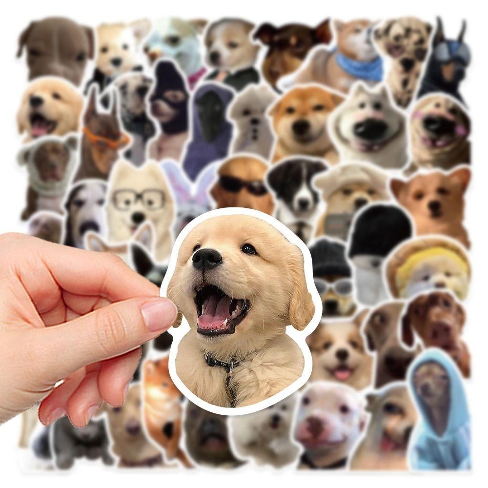50PCS Husky Puppy Stickers Corgi Shiba Inu Stickers Toy Meme Dog Stickers  Hand Ledger
