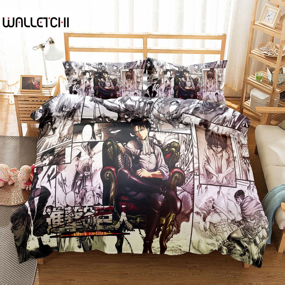 Levi Ackerman Пододеяльник Комплект постельного белья King Queen Double Full Twin Single Size