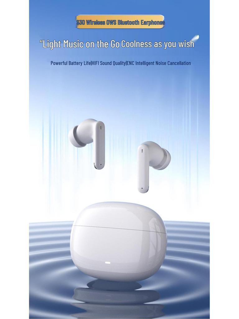Новые беспроводные Bluetooth-наушники TWS для игр с ультрадолгим временем работы от аккумулятора, HD-звонками, шумоподавлением и беспроводным спортивным дизайном.