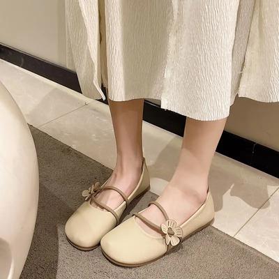 Модная обувь для женщин Офисные мокасины Слипоны Мягкая подошва Шикарные и элегантные Тренд 2025 Предложение Весна 39 Женские балетки Корейский стиль Лето