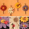 Creative Household Ladybug Flower Resin Keys Coat Hat Wall Hook Home Decoration