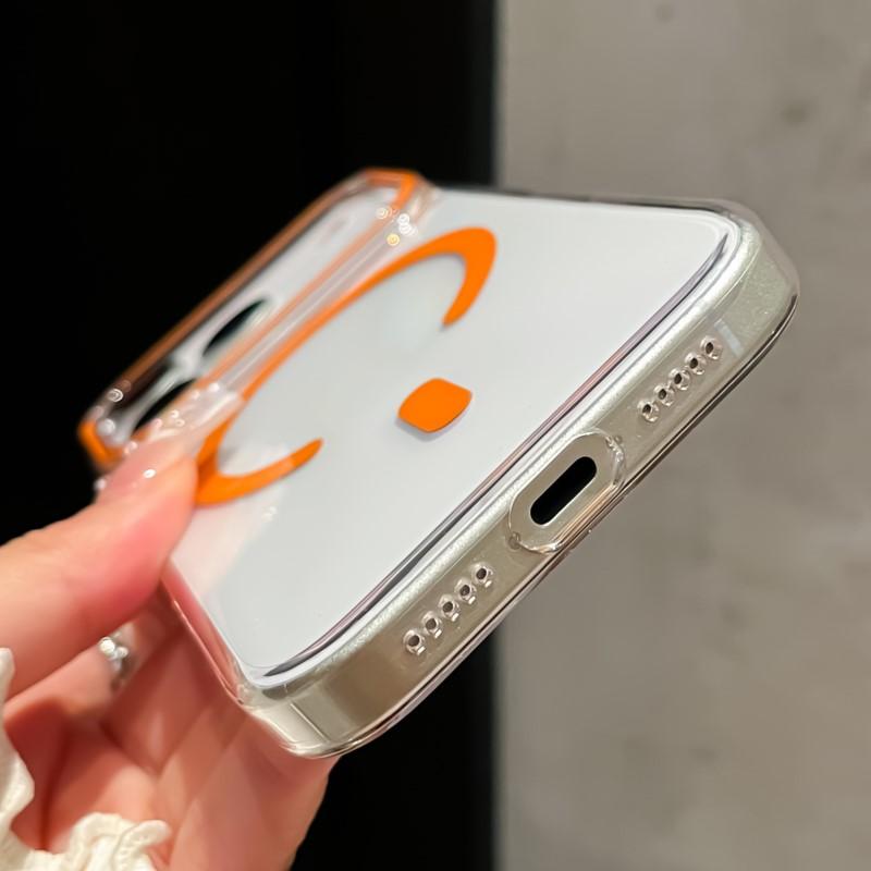 Прозрачный Жесткий ПК Для Magsafe Чехол для iPhone 17 Air 16 15 14 Plus 13 12 Pro Max Прозрачный Беспроводная Зарядка Ударопрочный Чехол Capa