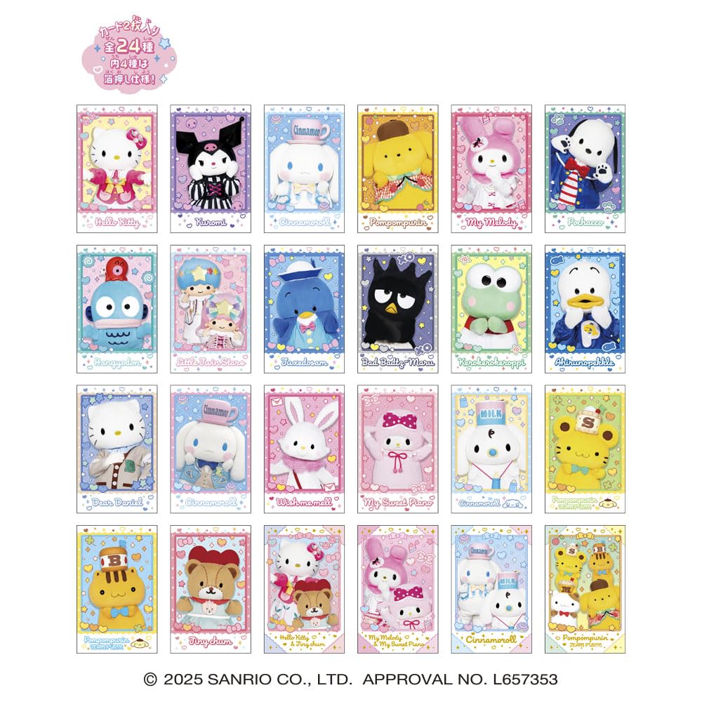 Сердце Портрет Персонажа Sanrio Персонажи Живой Персонаж вер. 2 Жевательная конфета Игрушка [Набор из 10 штук]