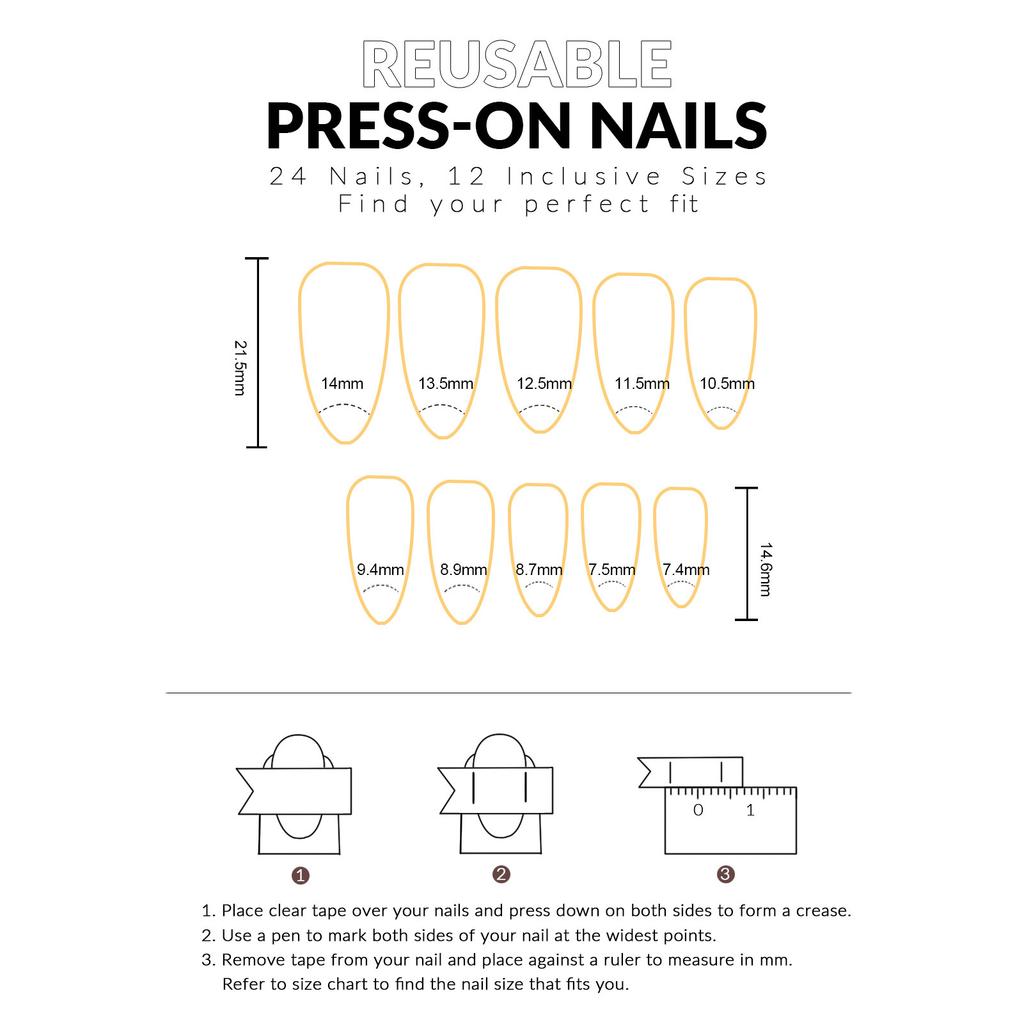 French Almond 3D Flower Press On Nails 24 Pieces Short Length Elegant Design For Wedding Party Daily Use