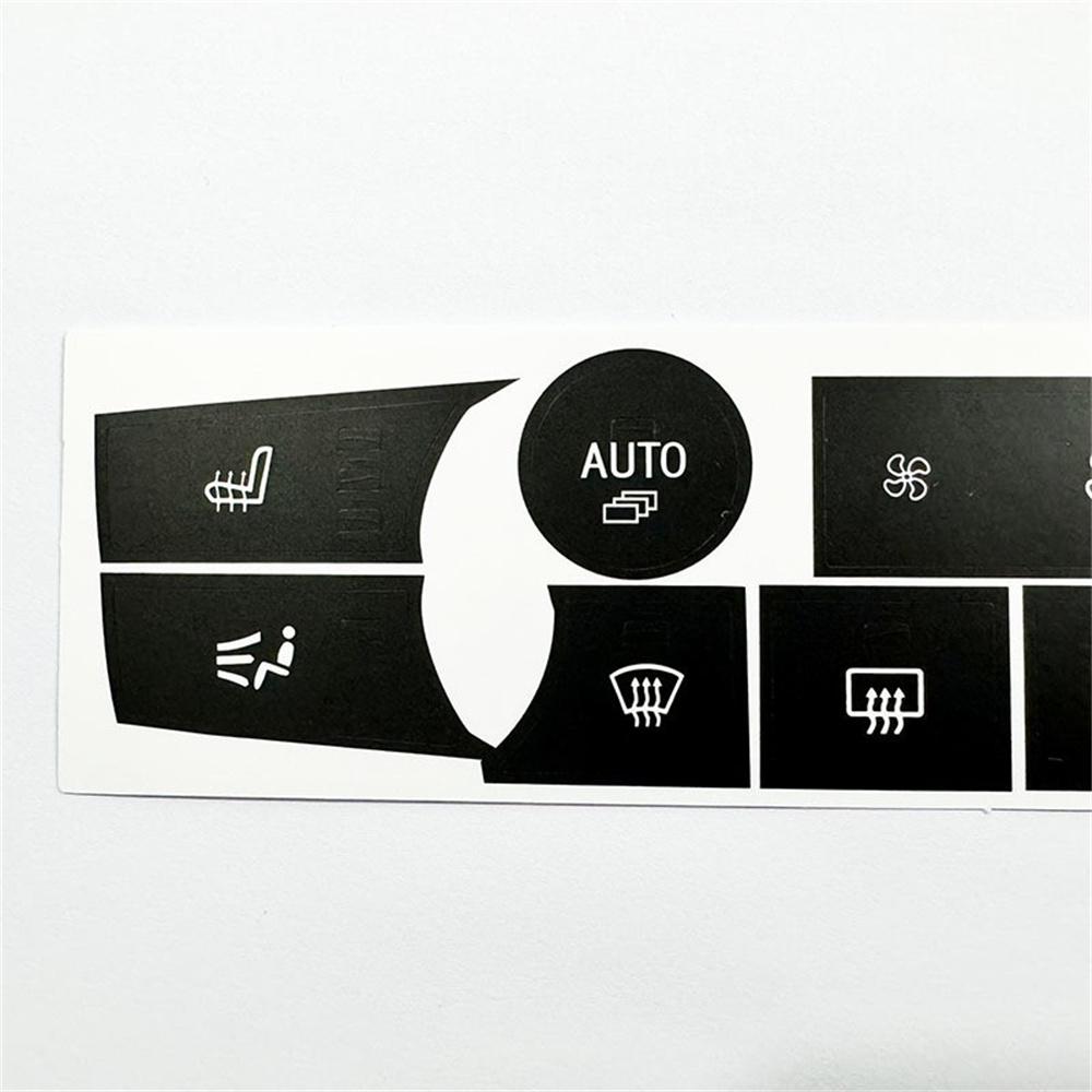 Temperature Climate Control Button Decal Stickers For BMW X5 E70 E71 2007-2013