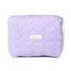Ninon Ninon Small Accessory Makeup Sanitary Quilted Large Travel Purple Pouch, Large, Pouch, Pouch, Stylish, Rectangular, Tissue, Products,