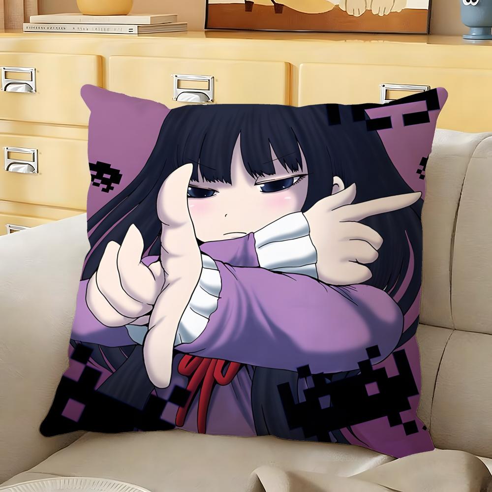 Cute HHi SScore Girl Cushion Cover Soft Durable Reversible Pillow Cover Home  Car MultiScene Daily Comfort Pillowcase
