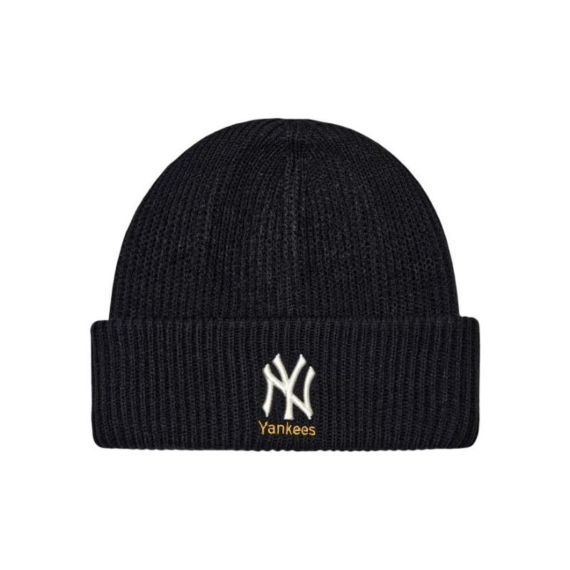 MLB Акриловые шапки-бини Унисекс Черные Модные 3ABNM1126-50BKS