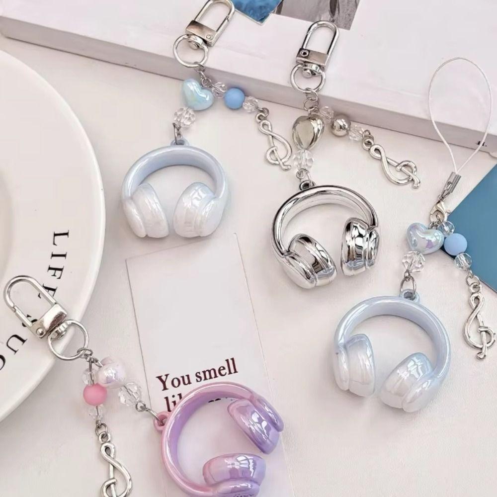 Anti-loss Earphone Leash Keychain Music Style Mobile Phone Lanyard Bag Hanging