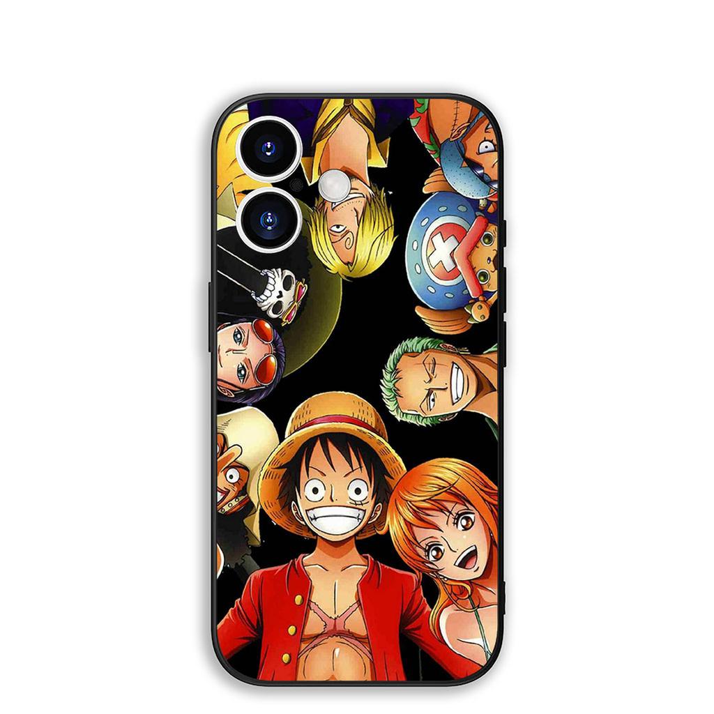 Cover for Apple iPhone 16 15 14 11 Pro Max 6 7 8 Plus + SE2 SE3 SE 2022 2020 8+ Phone Case Luffy One Pieces Zoro Sanji