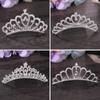 Детские аксессуары для головных уборов, гребень для волос, для шоу на день рождения, свадьбы, сплав, стразы, корона принцессы, свадебный гребень для волос