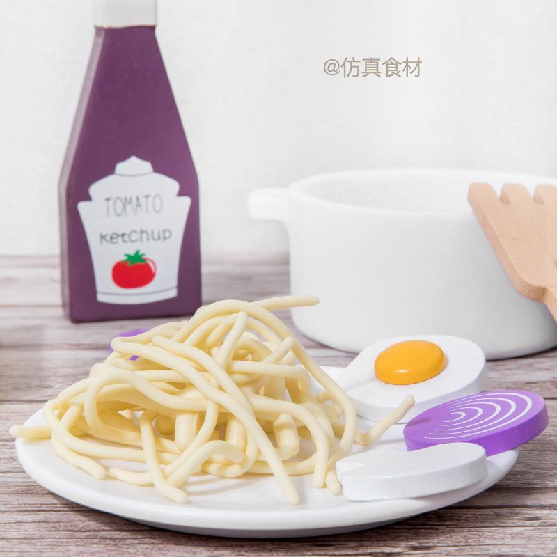Деревянная детская кухонная игрушка-симулятор спагетти, домашняя детская игрушка для развития интересов