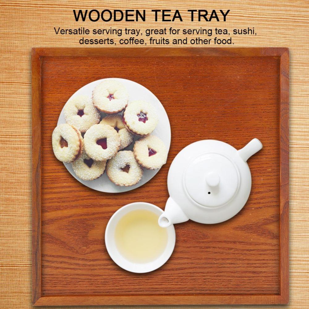 Smooth Snack Tray Solid Wood Snack Platter Portable Appetizer Tray Bedroom