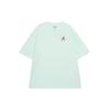 Flight Essential Solid Logo Crew Neck Casual Pullover Loose Short-Sleeve Drop Shoulder T-Shirt Men Tops Light-Green DZ0605-394