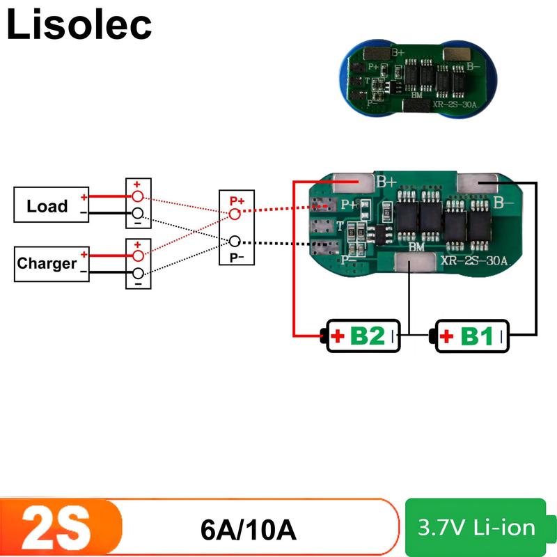 2S 3S 4S 5S 6S 7S 18650 BMS Плата заряда Защитные платы 7.4V 12V 18V 24V Литий-ионный Литиевый аккумулятор Схема защиты Модуль