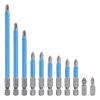 Uxcell Набор из 12 бит для шуруповерта S2 Шестигранные Магнитные Биты для электроинструмента, PH2, Сталь, Длина 25-150 мм, Хвостовик 1/4", Крестообразный,