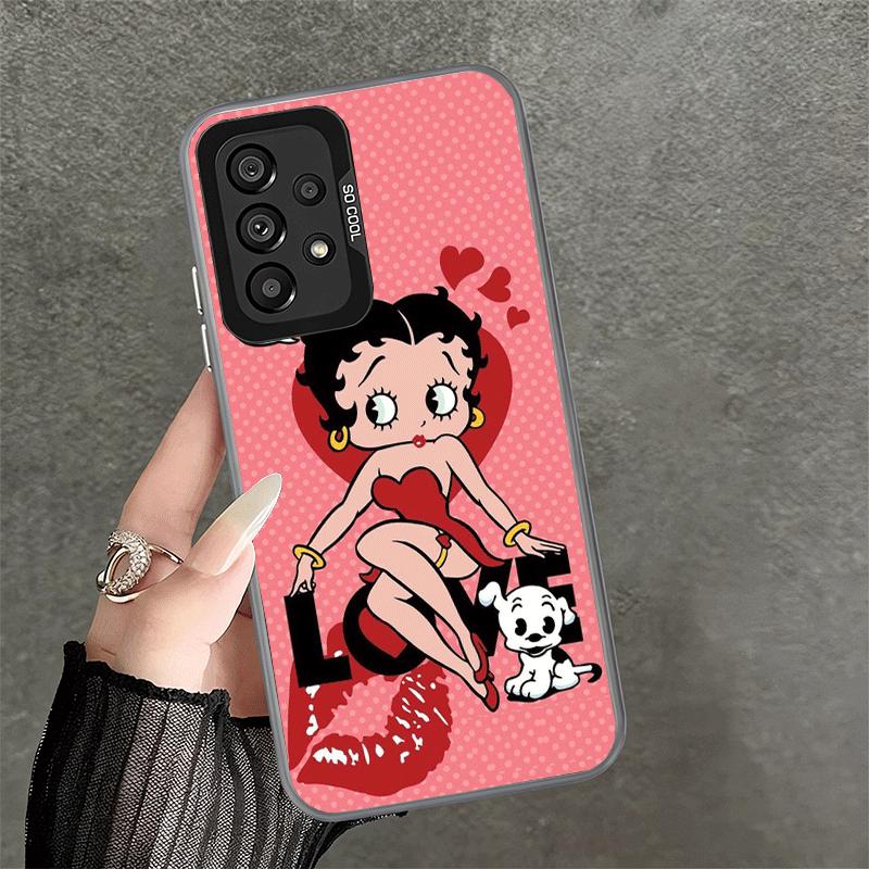 Мягкий чехол для телефона B-Bettys B-Boops Girl для Samsung A17 A16 A15 A14 A13 A57 A56 A55 A54 A53 A37 A36 A35 A34 A33 A26 A25 A24 A23 A5