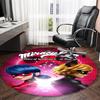 1pc Ladybug (2) Print Round Carpet Chair Round Carpet Suitable for Bedroom Living Room Home Decorative Carpet