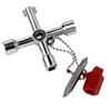 5 In 1 Cross Switch Key Wrench With Accessories Universal Square Triangle Train Electrical Cupboard Box Elevator Cabinet Alloy