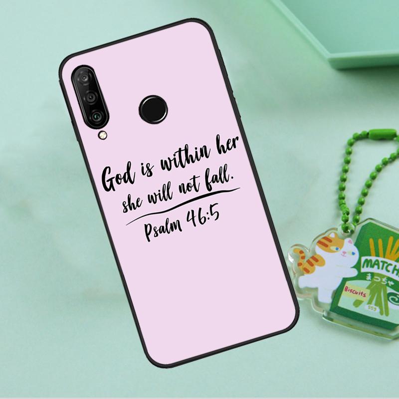Чехол с цитатами из Библии и изображением Иисуса и Бога для Huawei Nova 10 9 SE 5T 12s 12i 11i Y91 Y90 Y60 Y70 Y72 Y61 P20 P40 P30 Lite P60 Pro