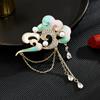 Ladies' Light Luxury Design Elegant Good Luck Auspicious Cloud Tassel Brooch Fashionable Versatile Niche Design Brooch