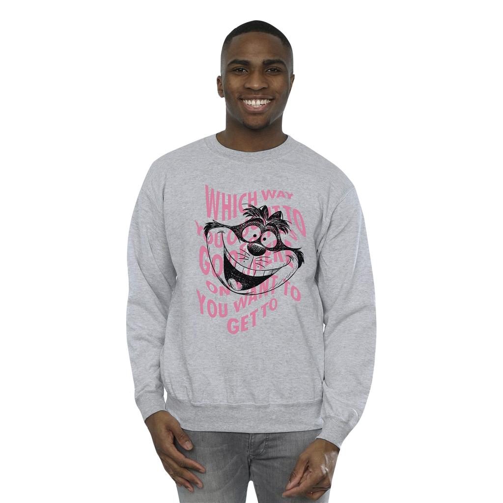 Disney Мужская толстовка Chesire Cat с изображением Алисы в стране чудес