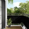 VidaXL Balcony Screen, Garden Privacy Screen, Protection Screen, Outdoor Terrace Privacy Screen, Black 75x700 Cm 100% 4000361