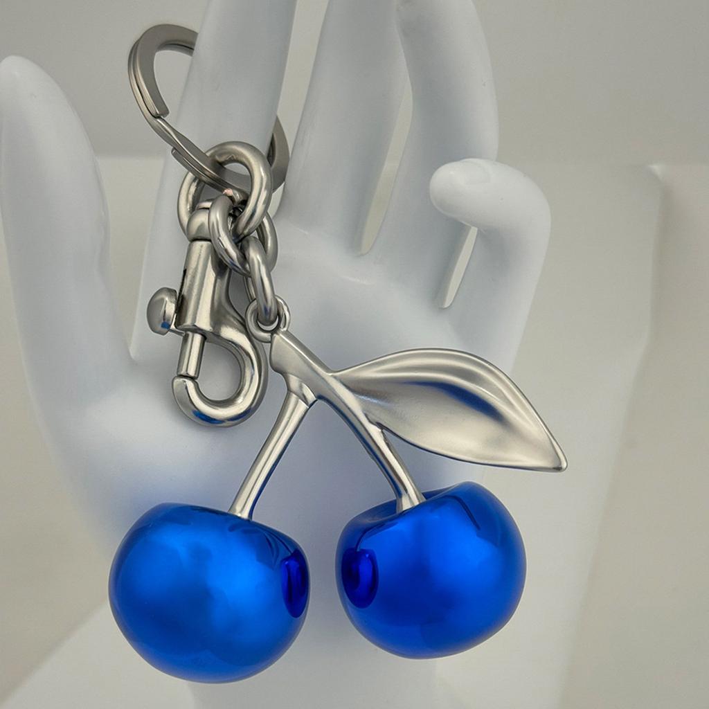 Стильные брелоки Blue Cherry, уникальные дизайны, подвесное украшение для сумок и ключей, подарок для любителей моды
