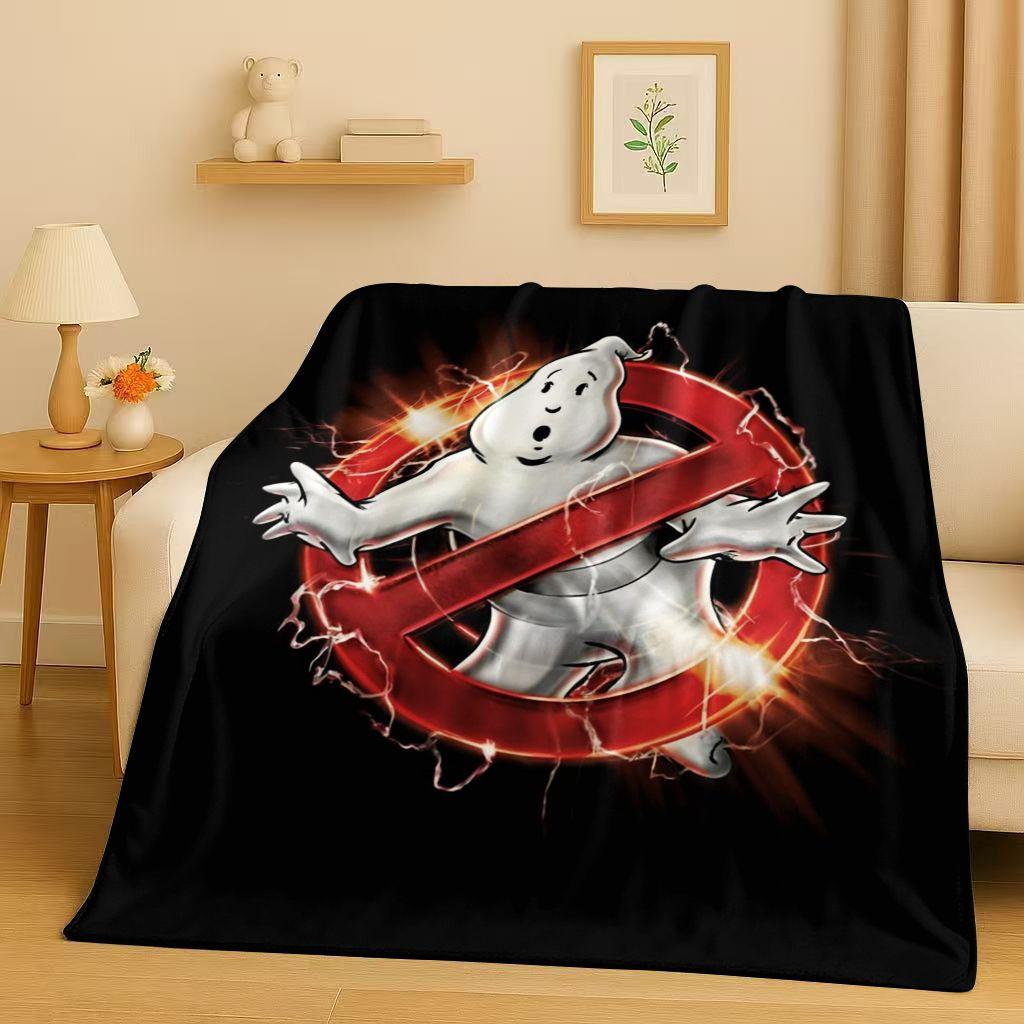 3D Horror Movie G-Ghostbusters Cartoon Flannel Blanket,Ultra Soft Warm Plush Throw for Home Bedroom Bed Sofa Cover Office Kids